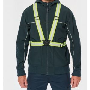 BAUDRIER HV JAUNE  BOUCLES AJUSTABLES KP707/HVW064 2