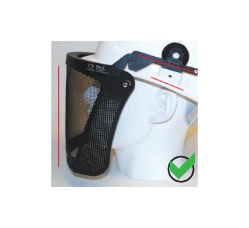 Porte-écran pour casque de protection type Brennus et Centurion