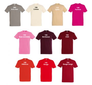 TEE-SHIRT IMPERIAL HOMME 11500 COL ROND - SOLS.